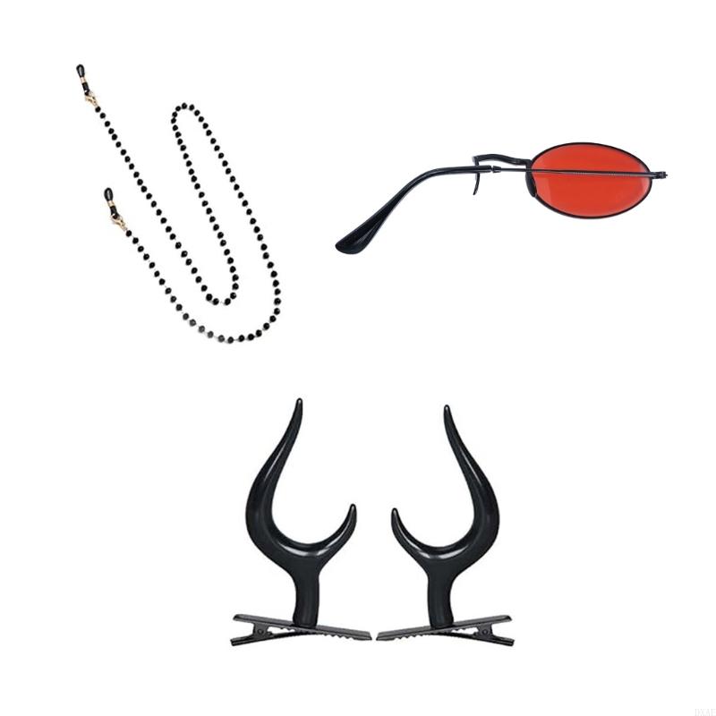 Sunglass Retainer Cord - DXAE 단안 안경 체인 악마 뿔