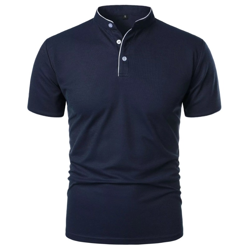 새로운 남성 반팔 칼라 폴로 셔츠 여름 솔리드 컬러 캐 - Polo Shirt Pique 리뷰 및 가격