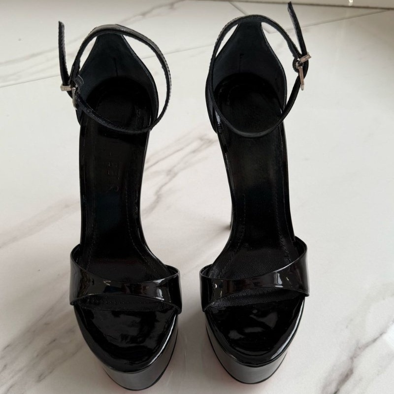 여성 여름 하이힐 샌들, 라운드 토, 피프 토, 얇은  - Casual Sandal Leather 리뷰 및 가격