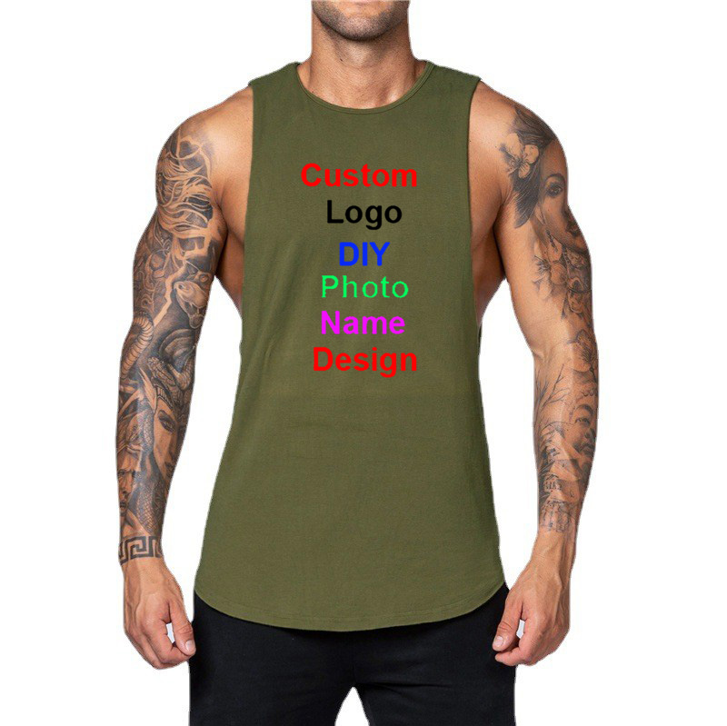DIY 사용자 정의 로고 브랜드 체육관 탱크 탑 남성  - Tank Top Muscle 리뷰 및 가격
