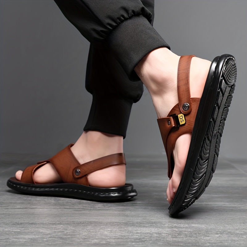 남성용 가죽 플립플랍 샌들 새로운 여름 캐주얼 비치 슈 - Flip Flop Leather Men 리뷰 및 가격