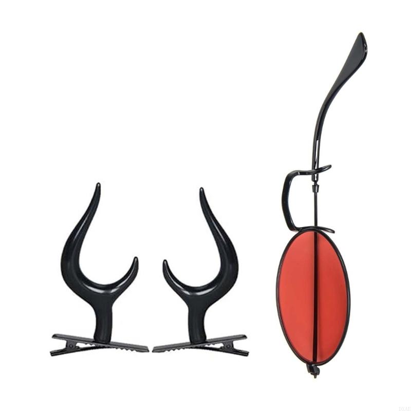 DXAE 단안 안경 체인 악마 뿔 헤어 클립 단안경 선 - Sunglass Retainer Cord 리뷰 및 가격