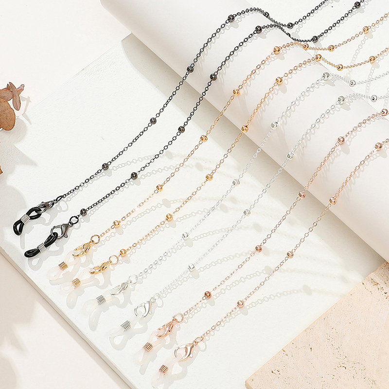 패션 메탈 다기능 안경 비즈 안경 체인 소녀 여름 비즈 - Sunglass Retainer Cord 리뷰 및 가격