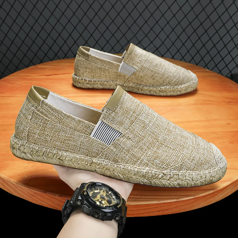 남성용 패션 에스파듀 신발, 빈티지 스타일, 미끄럼 방 - Espadrille Slip On 리뷰 및 가격