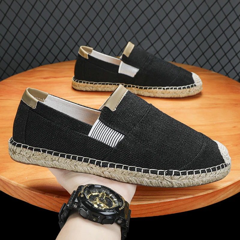 남성용 패션 에스파듀 신발, 빈티지 스타일, 미끄럼 방 - Espadrille Slip On 리뷰 및 가격